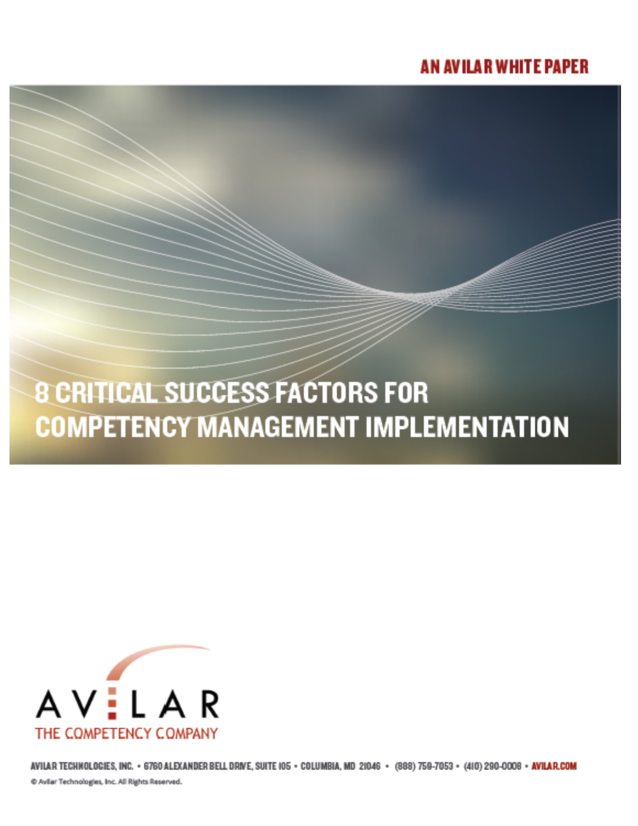 Critical Success Factors Cover Page